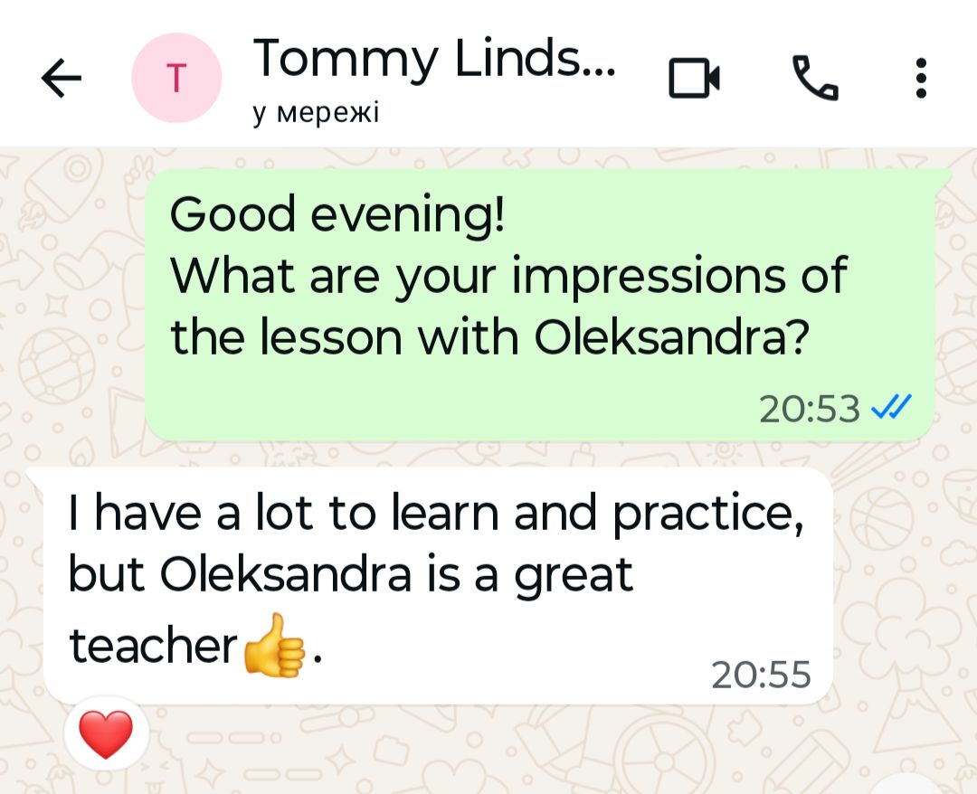 Відгук про Business Language: Tommy Lindsay, 5 зірок, May 2025